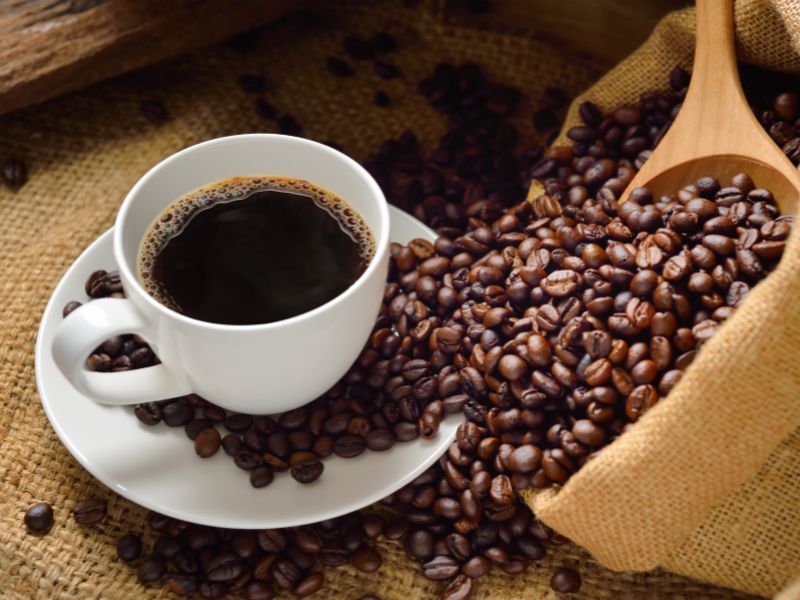 image of coffee and beans