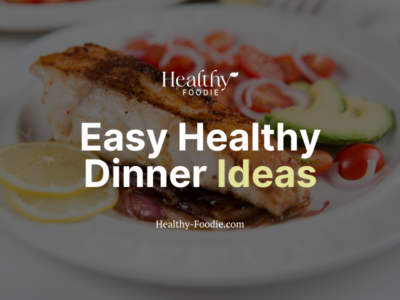 easy healthy dinner ideas image with fish and vegetables